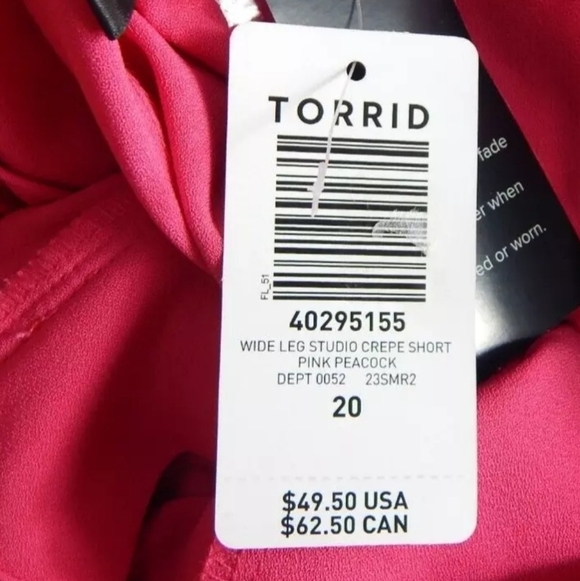 Torrid Studio Crepe Wide Leg Shorts - Picture 3 of 4